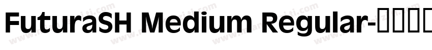 FuturaSH Medium Regular字体转换